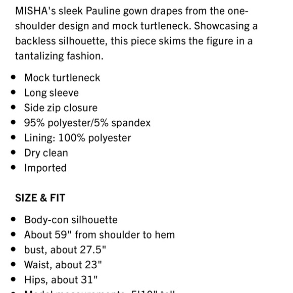 MISHA Pauline Gown in Port size 4– worn once - Picture 10 of 11